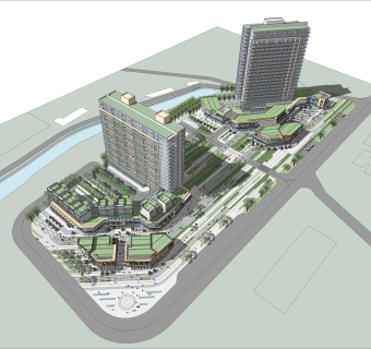 城市商业综合体 街区式商业 高层公寓宾馆酒店